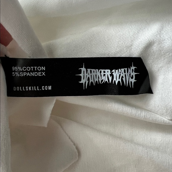 Darker waves dolls kill NWT Asymmetrical mesh wrap dress size XXS - Picture 10 of 10